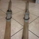 Paire de ski ancien en bois
