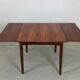 Square dining table in palisander by Lübke, 1960