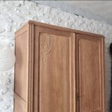 Large chest of drawers in solid raw oak
