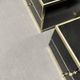 Pair of black lacquered and brass bedside tables, Roche Bobois 1970