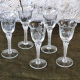 Engraved wine glasses