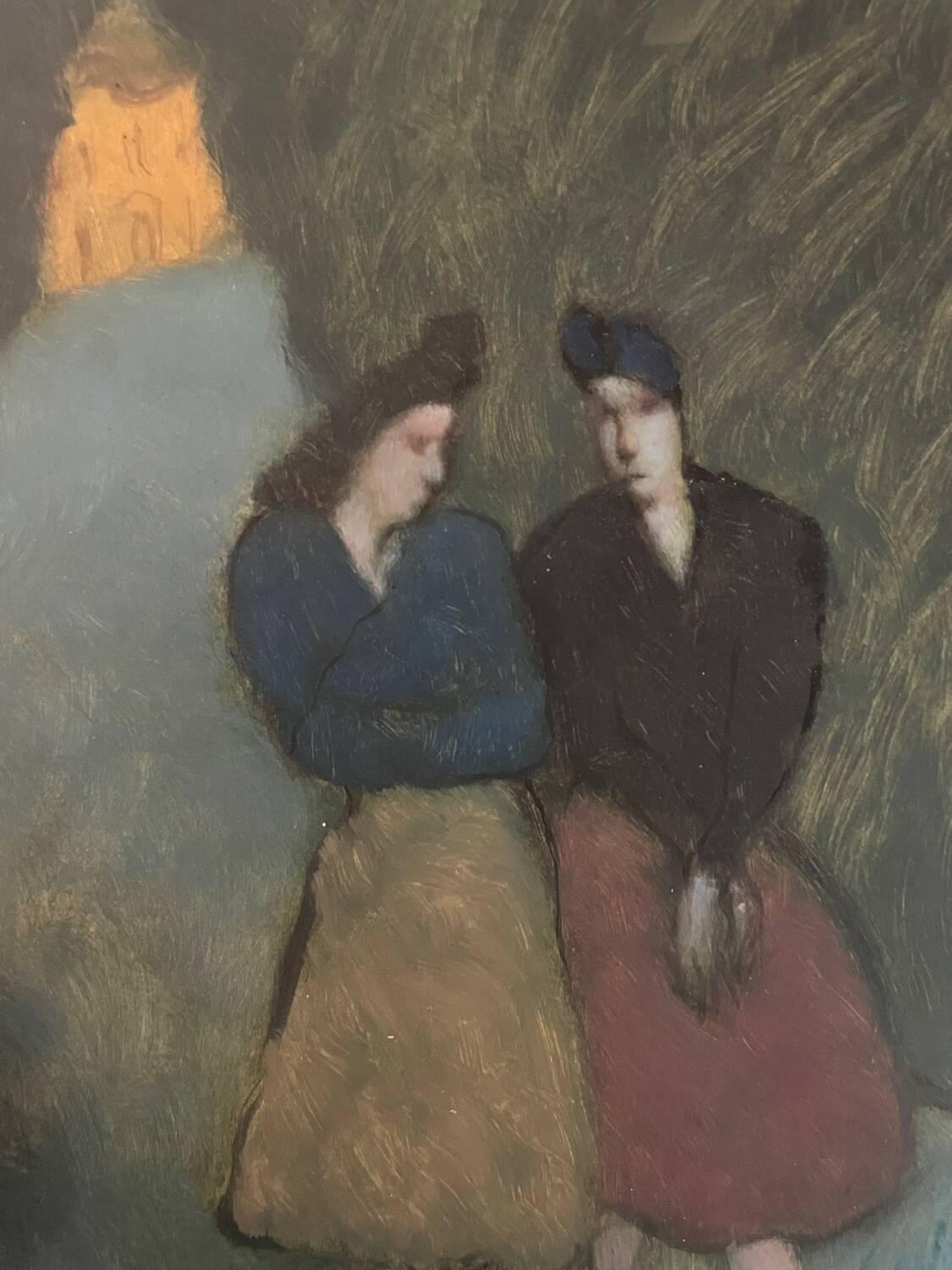Painting The Confidence, the Two Friends, 20th Century