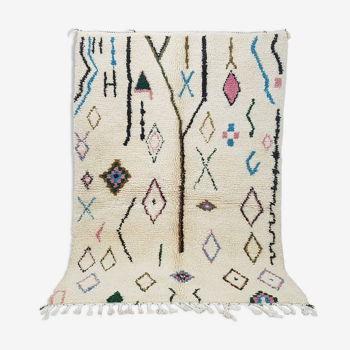 Tapis Marocain berbère 223 x 163 cm tapis Azilal en laine