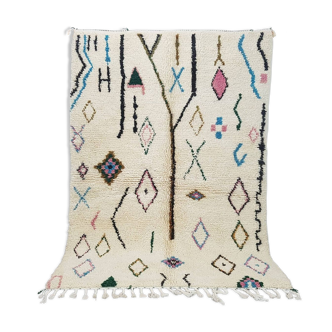 Tapis Marocain berbère 223 x 163 cm tapis Azilal en laine