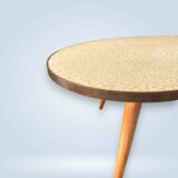 Kindey Shaped Coffee Table with Mosaic Tiles