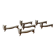 Set of 6 silver-plated cat knife rests