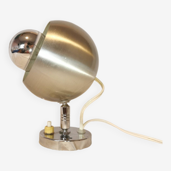 Lampe spot Eyeball aluminium brossé, 1970