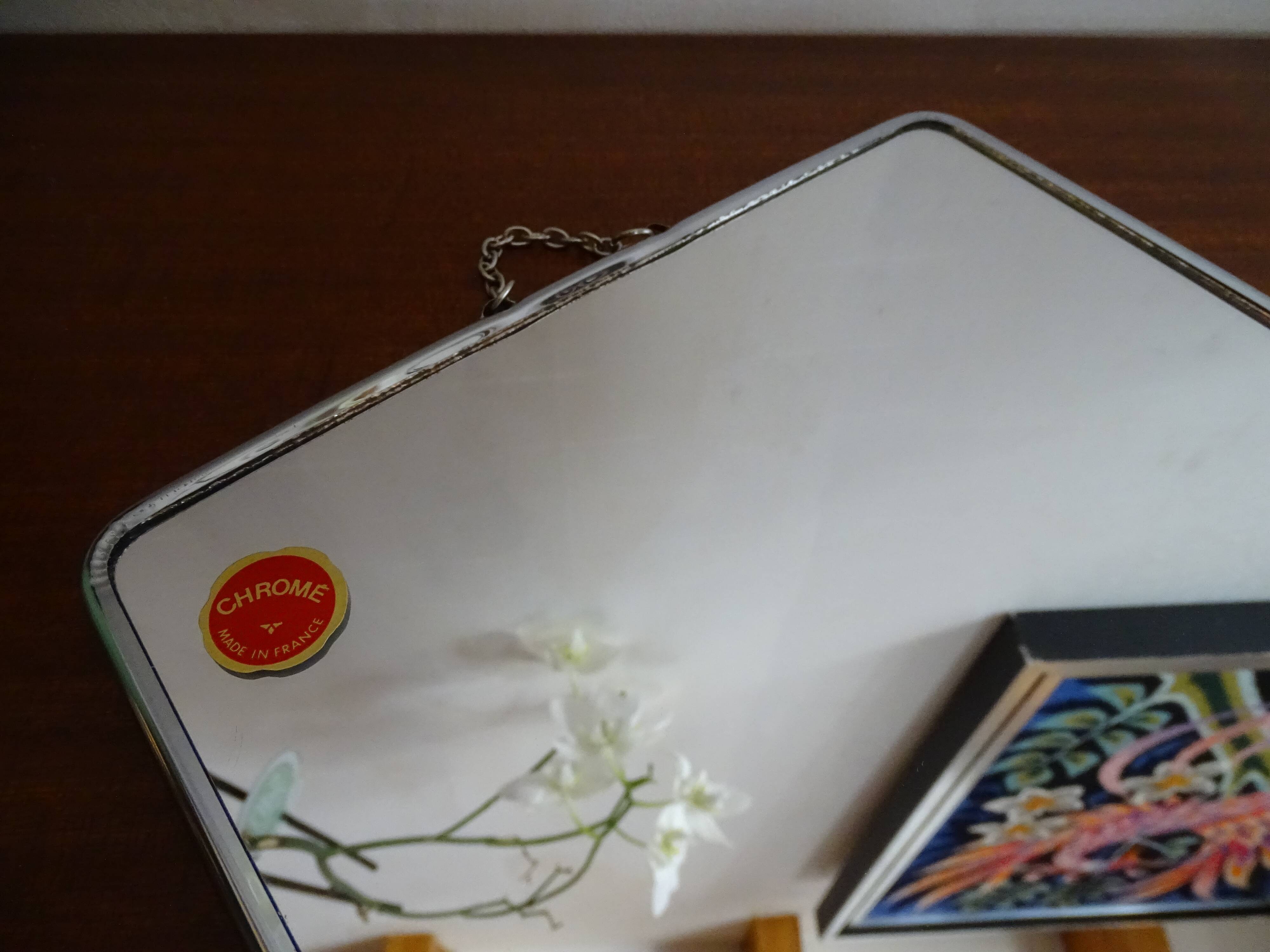 Barber mirror 29 x 23 vintage 1960