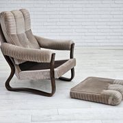 1970s, Danish lounge chair, original very good condition, corduroy.