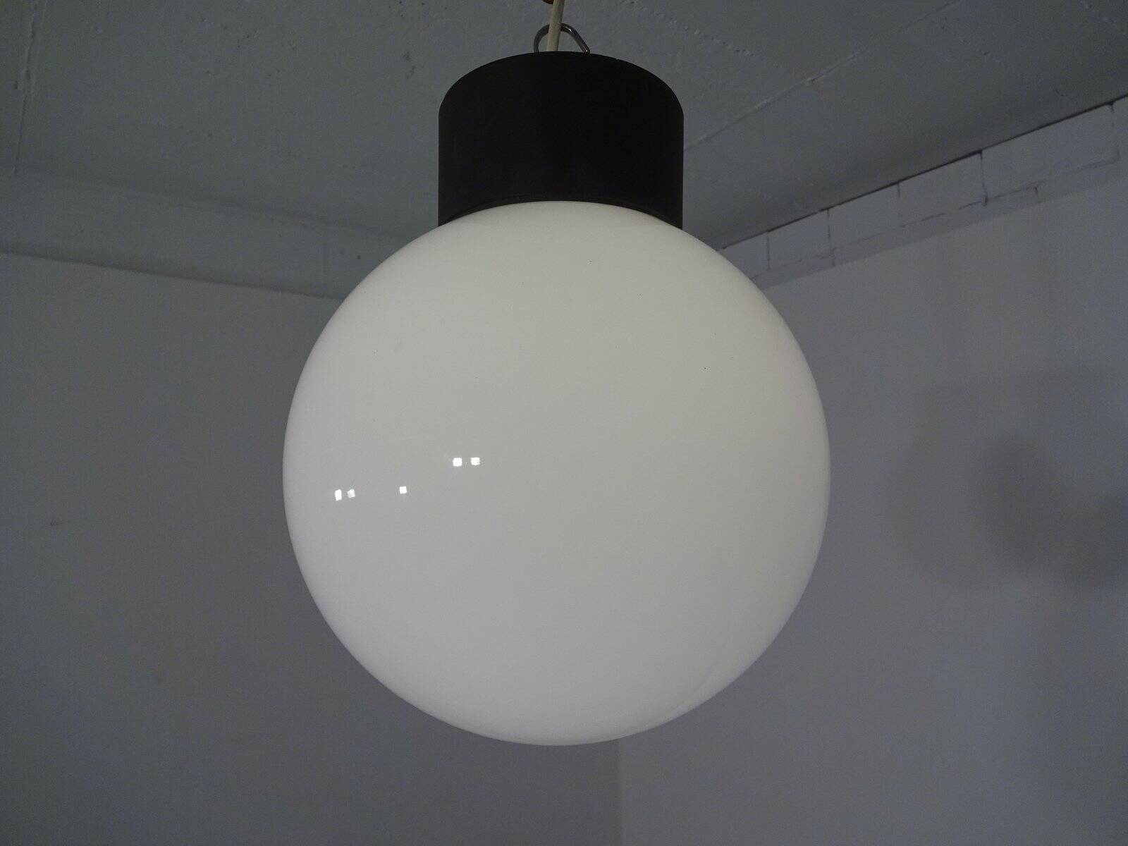 Opaline Glass Ceiling Lamp from Limburg, 1960s
