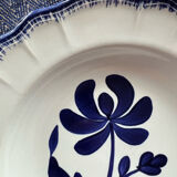 Set of 3 hollow plates Thebes Salins blue