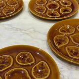 Set of 5 oyster/seafood plates
