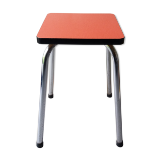 Red formica stool