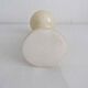 Vintage alabaster-style resin candlestick holder
