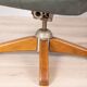 50s vintage swivel armchair in leather design anonima castelli