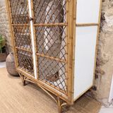 Rattan wardrobe
