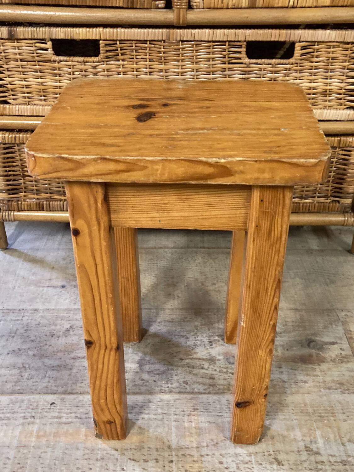 Renewed wooden stool