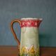 Pichet faience ancienne vintage, pichet Français, Art Nouveau, pichet motifs florales, decor cuisine