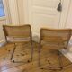 Pair of Cesca b32 Marcel Breuer chairs
