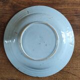 Plat ancien Delft XVIIe décor au chinois