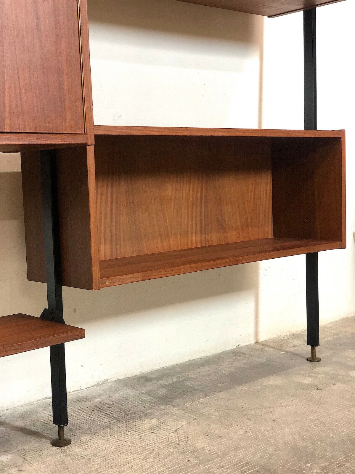 Meuble de rangement modulaire et bibliothèque Italie, années 60