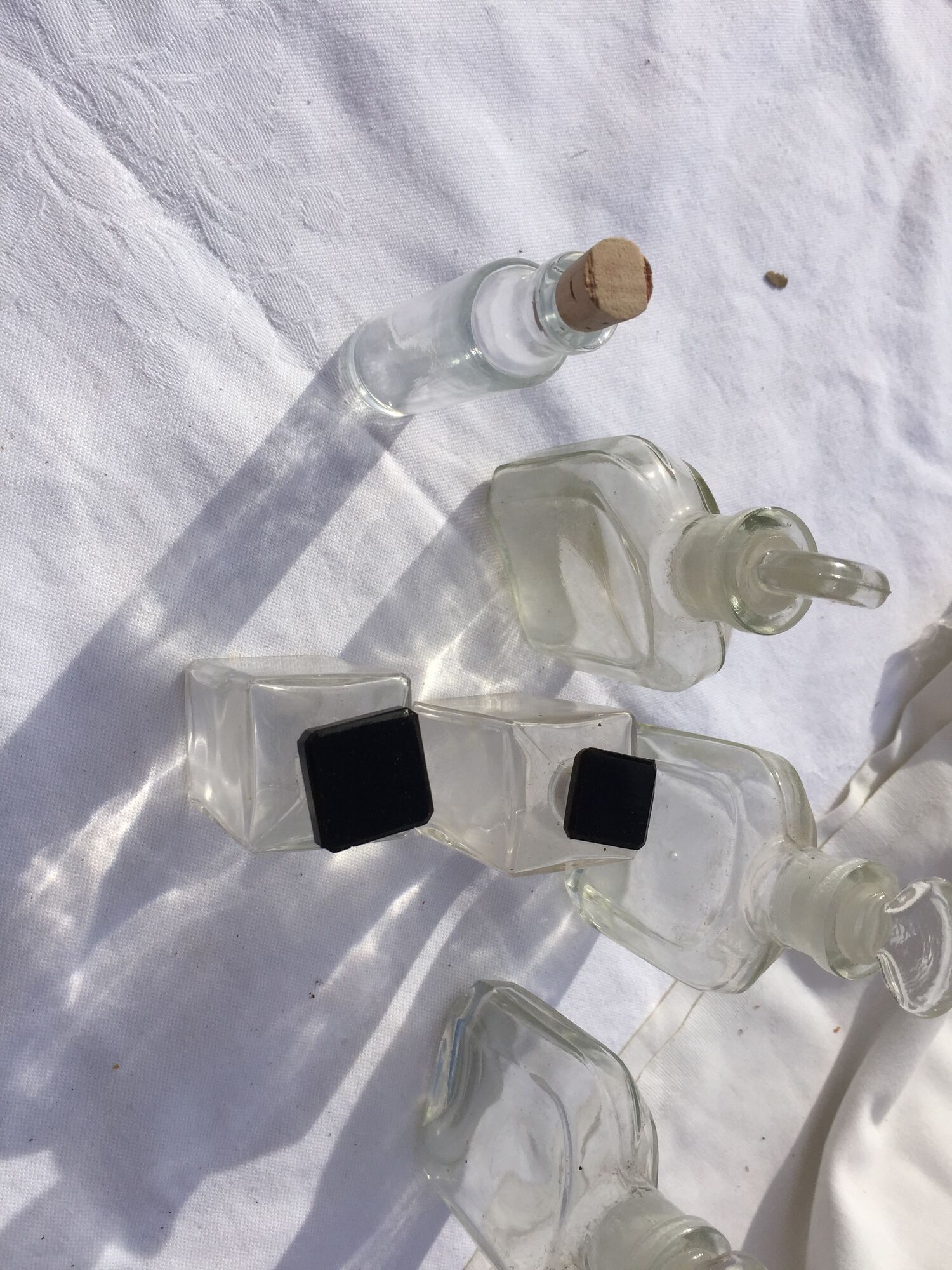 Lot of 5 bottles of apotiquaire
