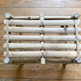 Small bamboo bench