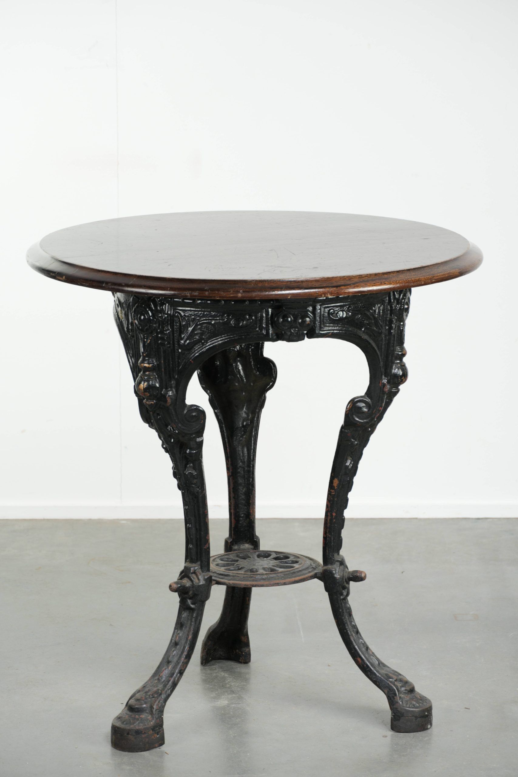 Antique English pub/bistro/side table from the 19th century