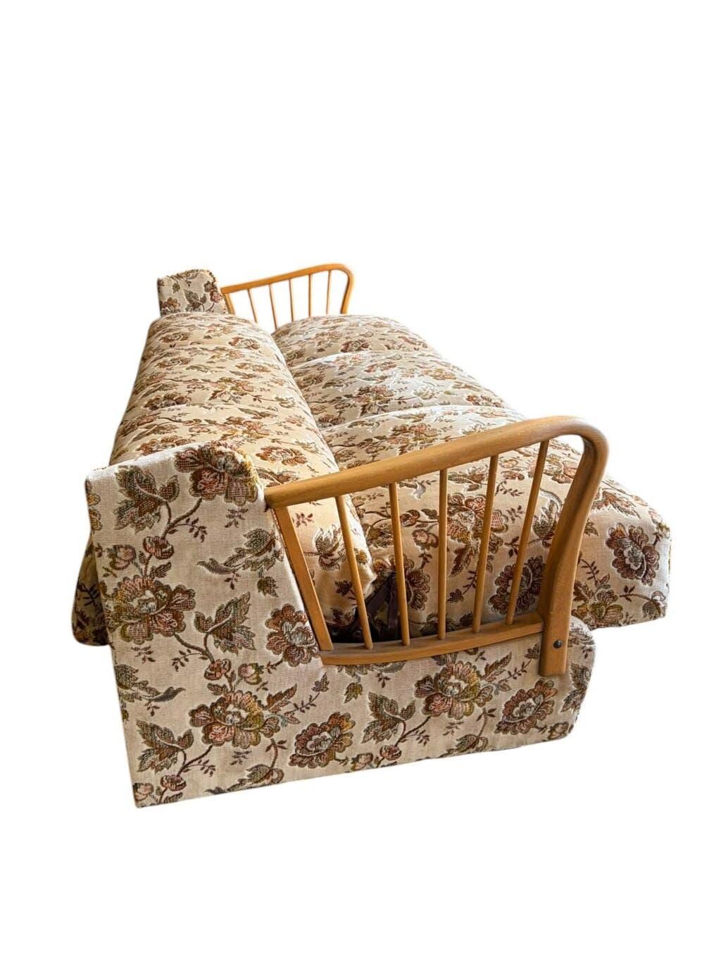 Canapé vintage fleuri / daybed / canapé