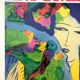 Poster d'art d'après Walasse Ting I cannot drive away melancholy, 1989