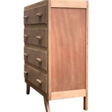 Commode art déco bois brut