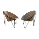 Pair of basket chairs