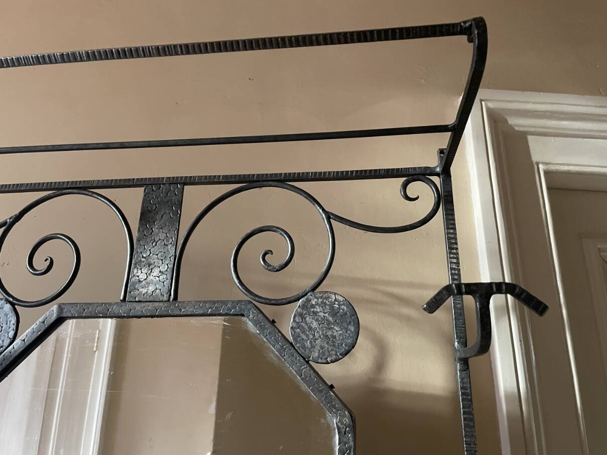 Porte-manteau mural sur pied art déco