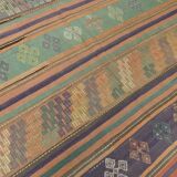 6x9 Kilim Mint Green Vintage Kilim Rug, Living Room Rug, 172x274 Cm