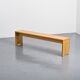 Large bench in solid pine, France, circa 1970