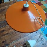 Large vintage metal pendant light