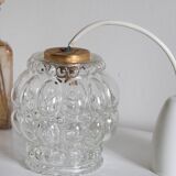 Vintage glass bubble pendant lamp