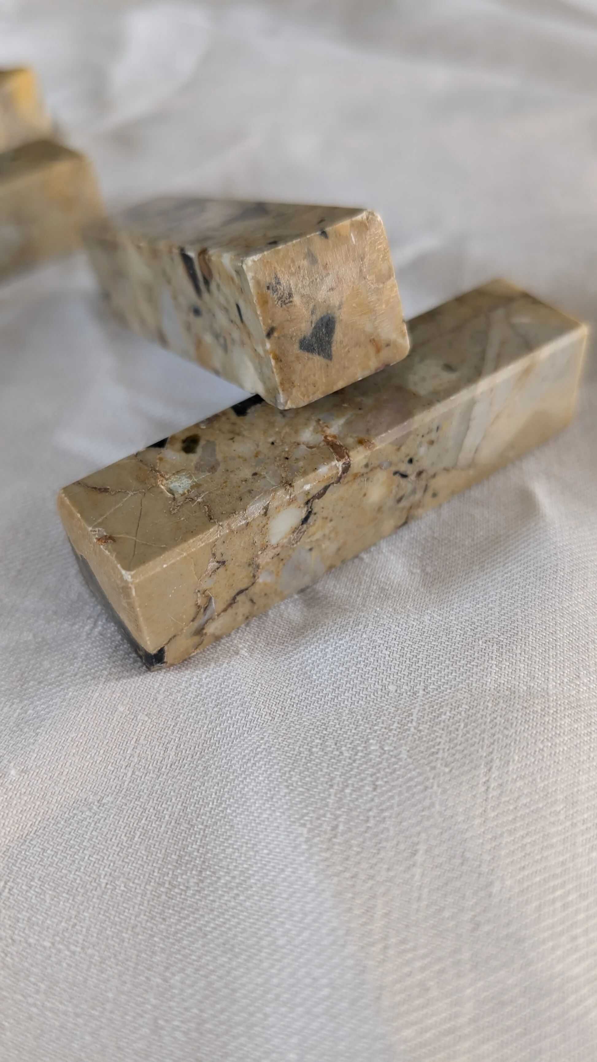 Set of 6 marble knife rests - 2 lots available
