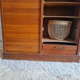 Meuble de métier - classeur à rideau double - vintage