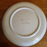Round serving dish vintage Faïence from Lunéville St Clément 1970s Diameter