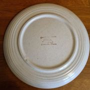 Round serving dish vintage Faïence from Lunéville St Clément 1970s Diameter