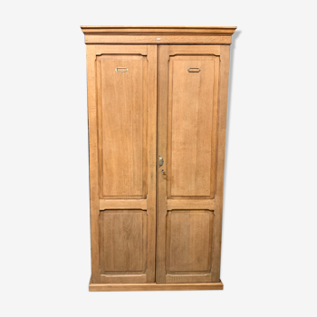 Armoire de métier en chêne administrative de la gare St Lazare 1910