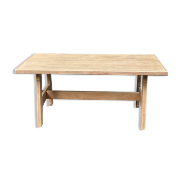 Monastery dining table stripped in oak 170cm 1950s