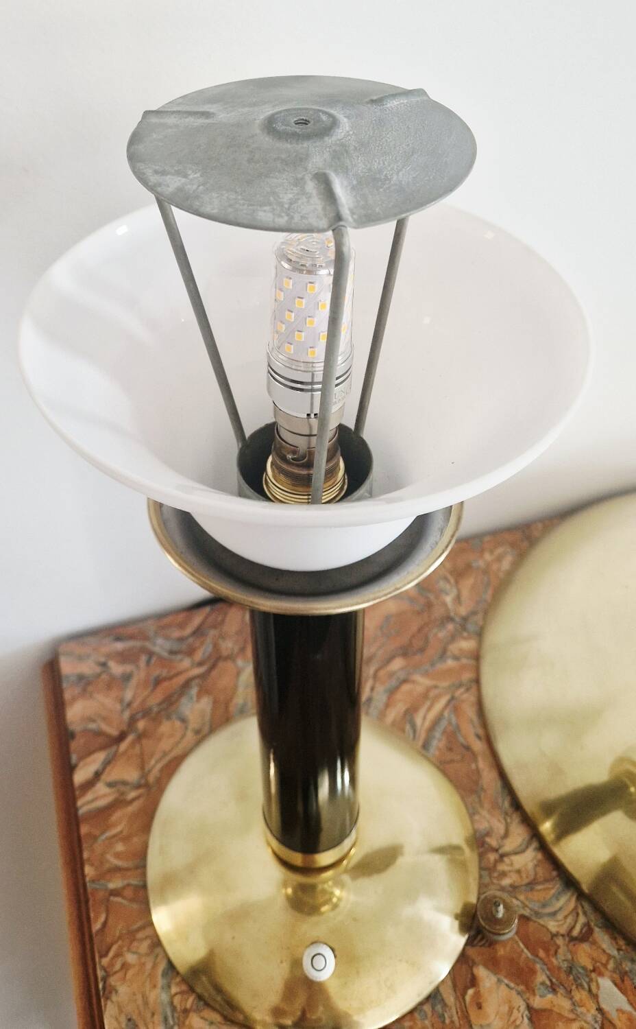 JUMO 350 Grand Luxe lamp - Brass and plexiglass - 1960s