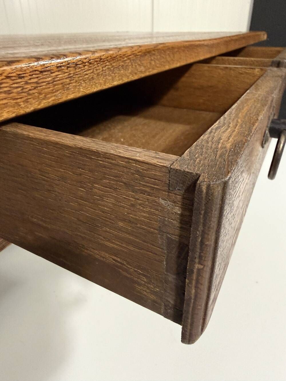Rustic oak console table or desk 1960’s