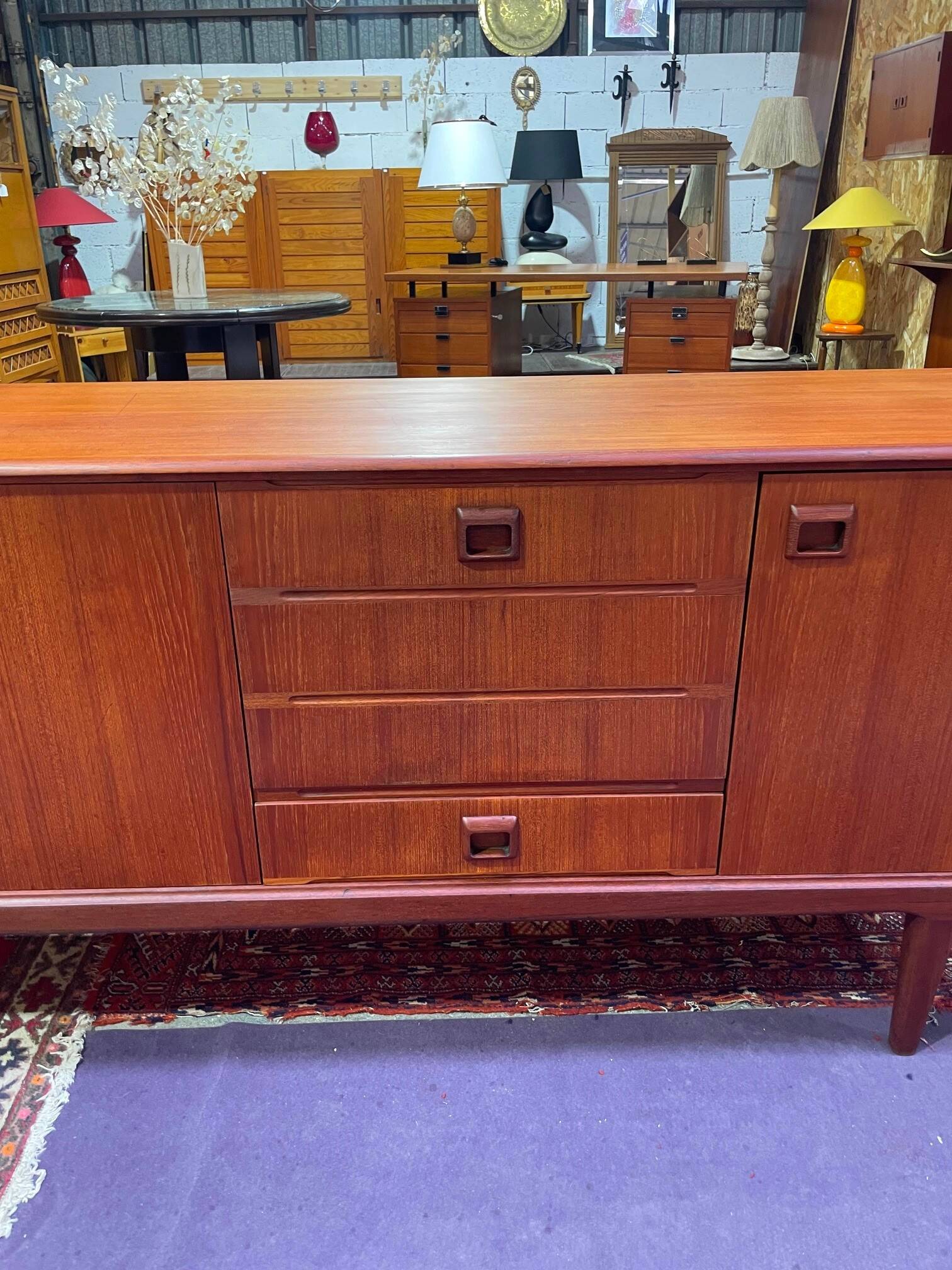 Vintage 1960s Scandinavian teak sideboard