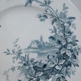 Assorted 3 dessert plates, terre de fer