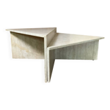 Travertine coffee table
