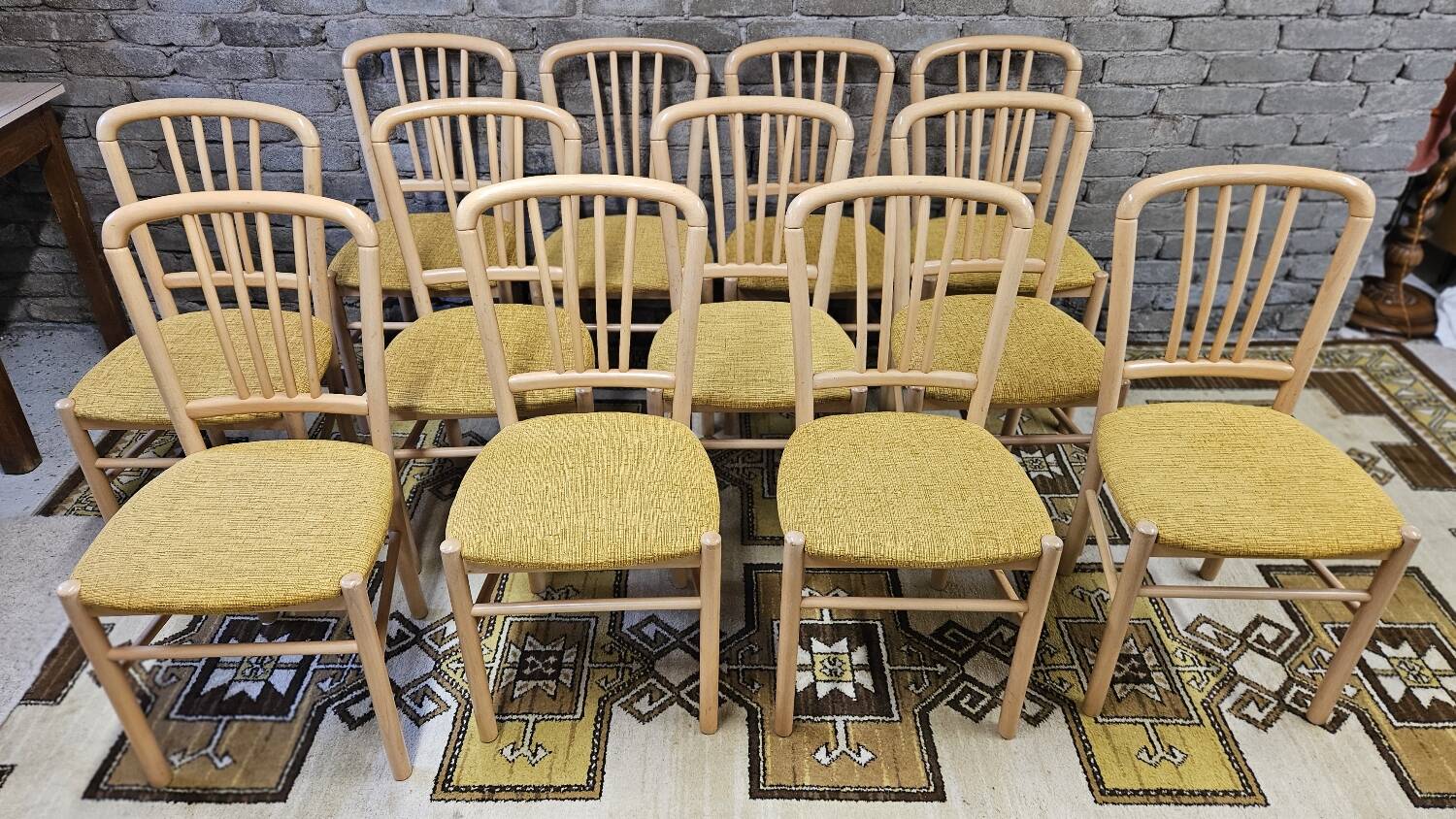 Set of 12 80s bistro chairs