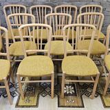 Set of 12 80s bistro chairs